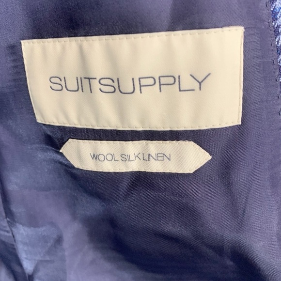 Suitsupply 3 Piece Wool Silk Linen Suit Size 46L - Picture 8 of 11